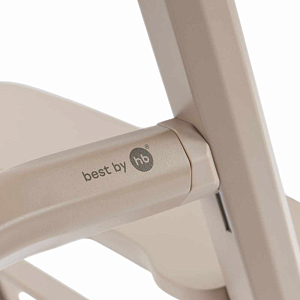 Стул для кормления Happy Baby "Charley", бежево-серый